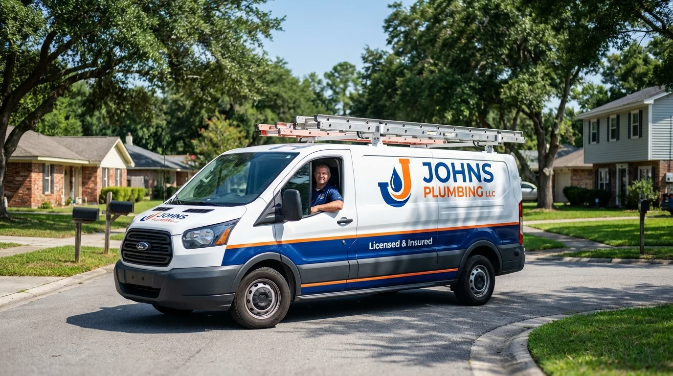 Johns Plumbing LLC service van in Montrose, CO